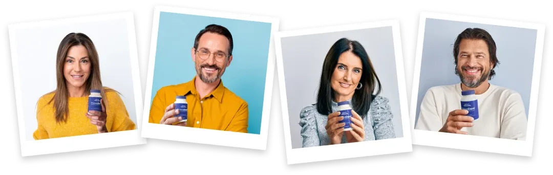 Person holding ProvaDent supplement bottle